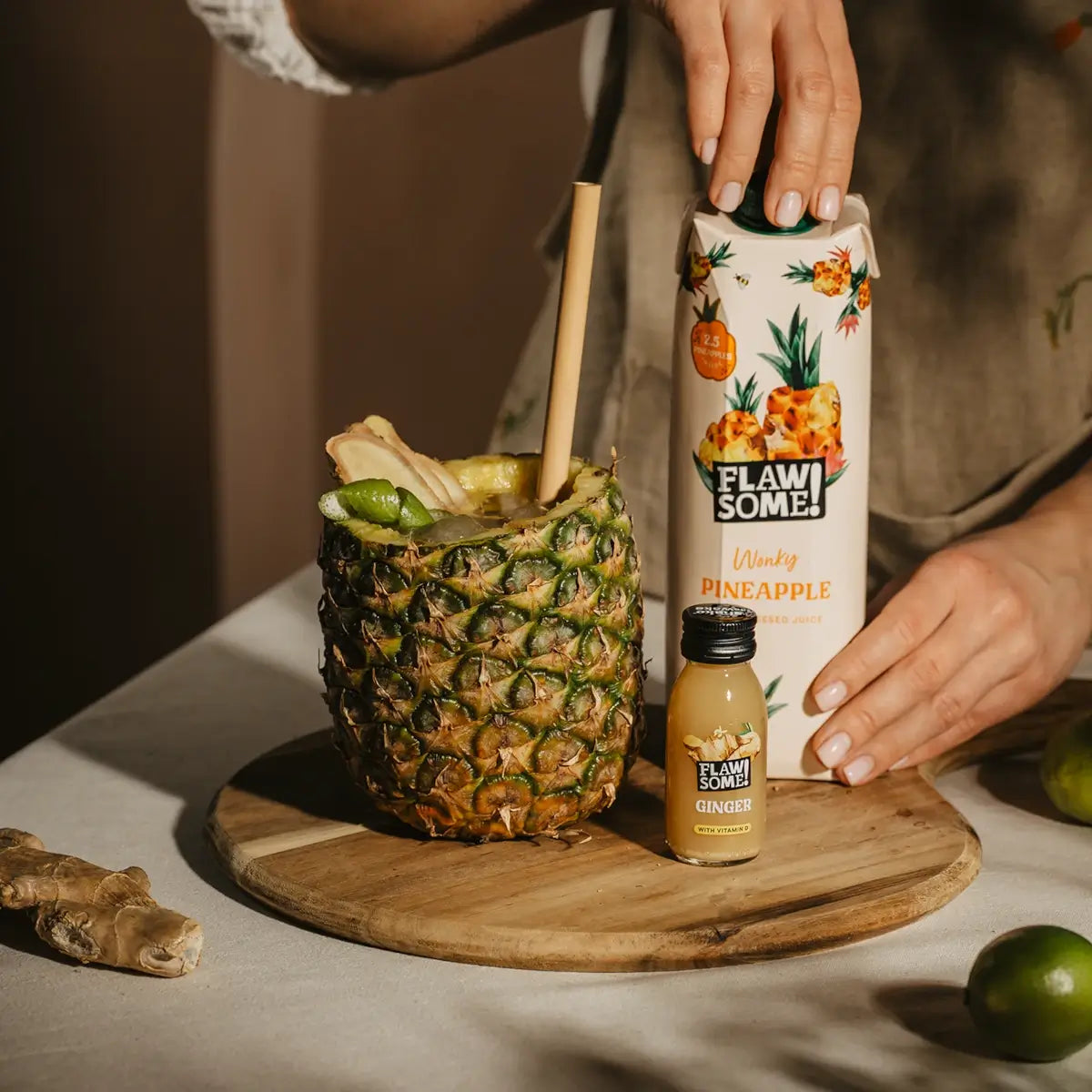 Flawsome! Drinks Pineapple Cold-Pressed Juice 1L - Case of 12