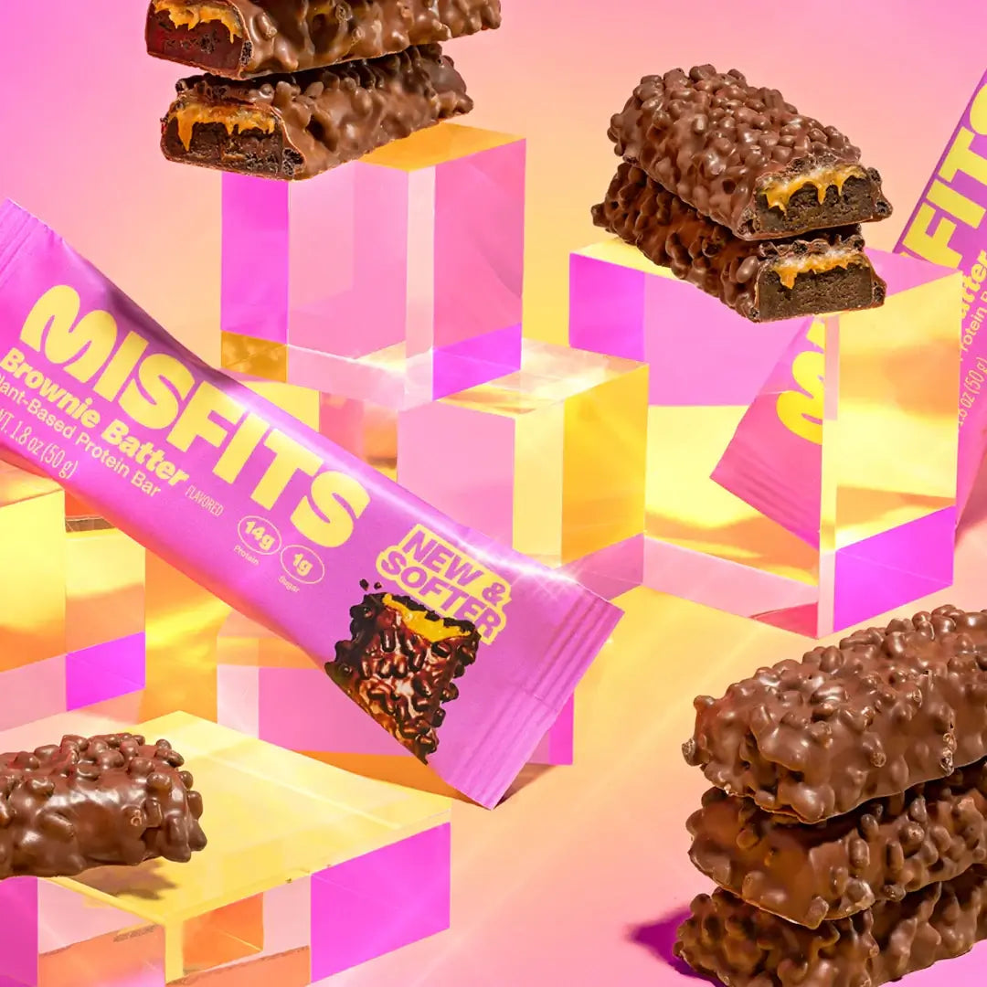 Misfits Plant-Based Brownie Batter Protein Bar 15 x 50g