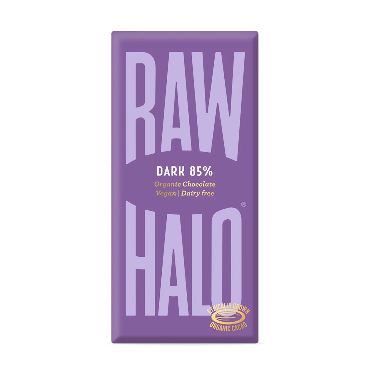 Raw Halo Dark Chocolate 85% 70g - Case of 10