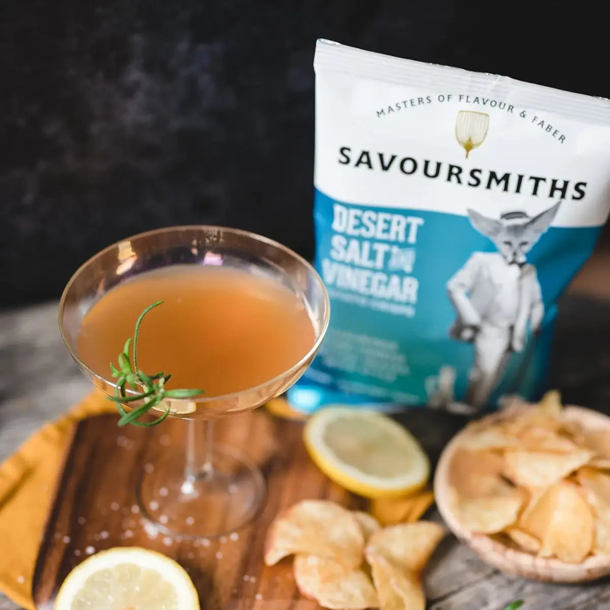 Savoursmiths - Desert Salt and Vinegar Luxury Potato Crisps 24 x 40g Lifestyle 3