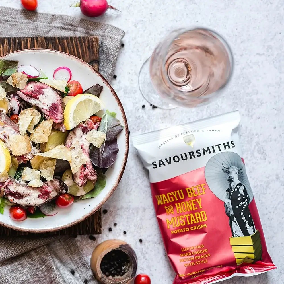 Savoursmiths - Wagyu Beef and Honey Mustard Luxury Potato Crisps 24 x 40g Lifestyle 3