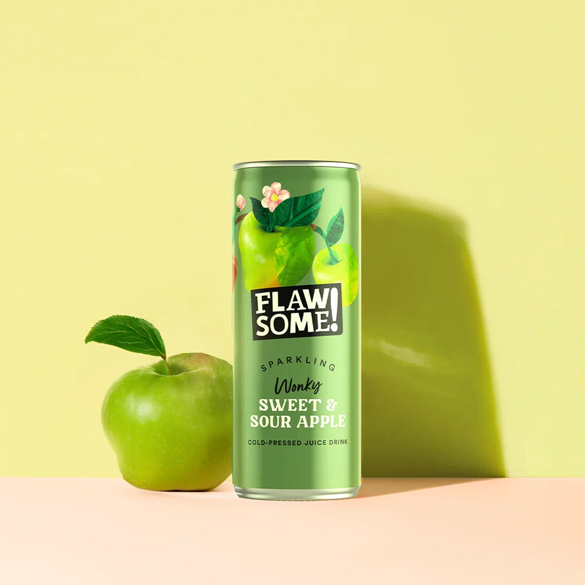 Flawsome! Drinks - Sweet & Sour Apple Lightly Sparkling Juice Drink 24 x 250ml - FODA Warehouse