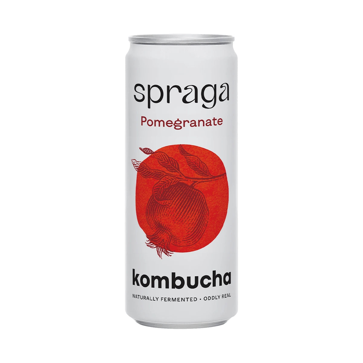 Spraga Organic Pomegranate Kombucha Drink 12 x 330ml