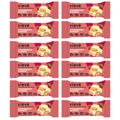 Vieve Protein Bar - Strawberry Blondie  12x44g - FODA Warehouse