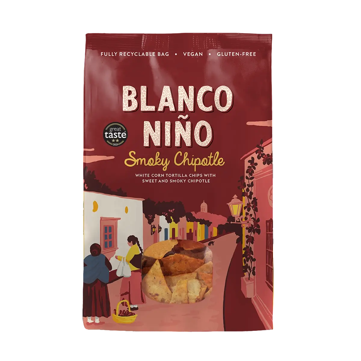 Blanco Niño - Authentic Tortilla Chips Smoky Chipotle 8 x 170g