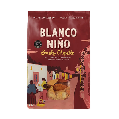 Blanco Niño - Authentic Tortilla Chips Smoky Chipotle 8 x 170g