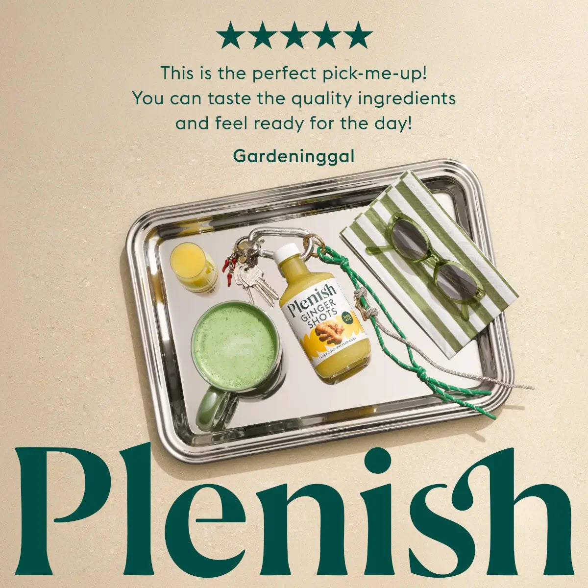 Plenish Ginger Immunity Shots 420ml Dosing Bottles