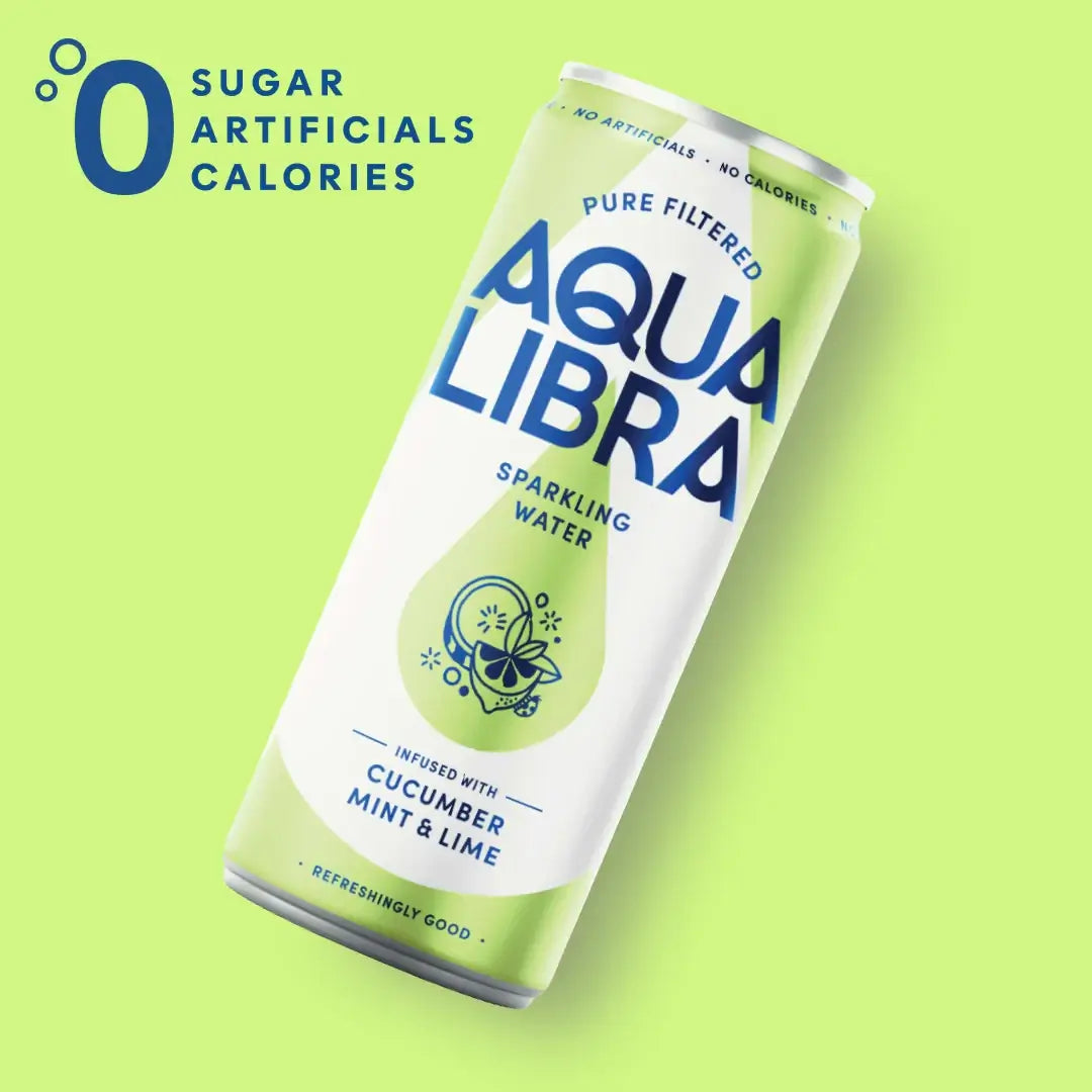 Aqua Libra Cucumber, Mint & Lime Sparkling Water 330ml