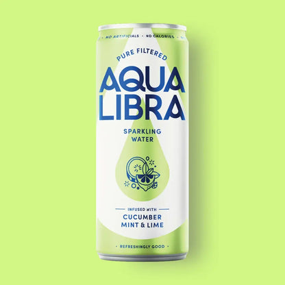 Aqua Libra Cucumber, Mint & Lime Sparkling Water 330ml 