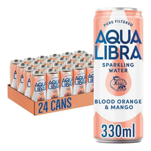 Aqua Libra Orange & Mango Sparkling Water 330ml - Case of 24