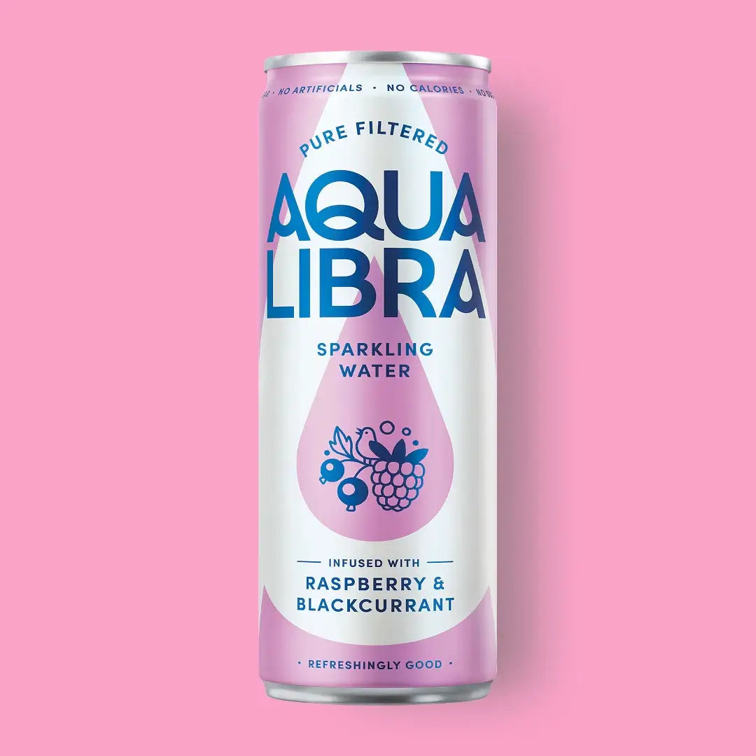 Aqua Libra Raspberry & Blackcurrant Sparkling Water 330ml