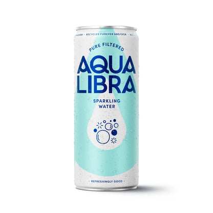 Aqua Libra Sparkling Water 330ml Can - Case of 24