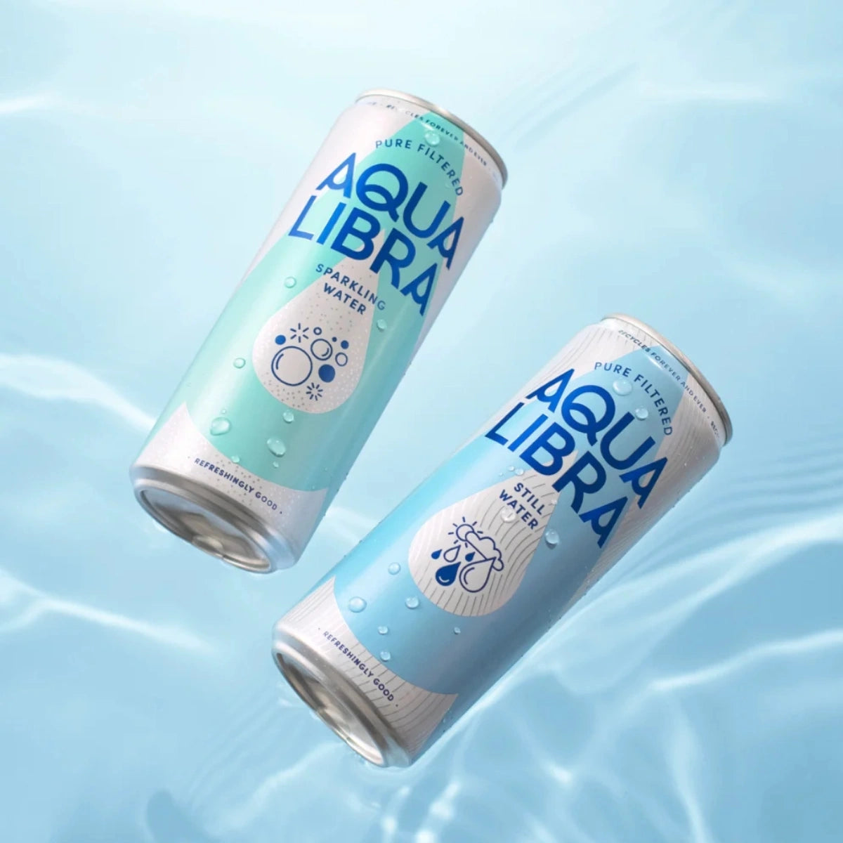Aqua Libra Sparkling Water 330ml Can - Case of 24