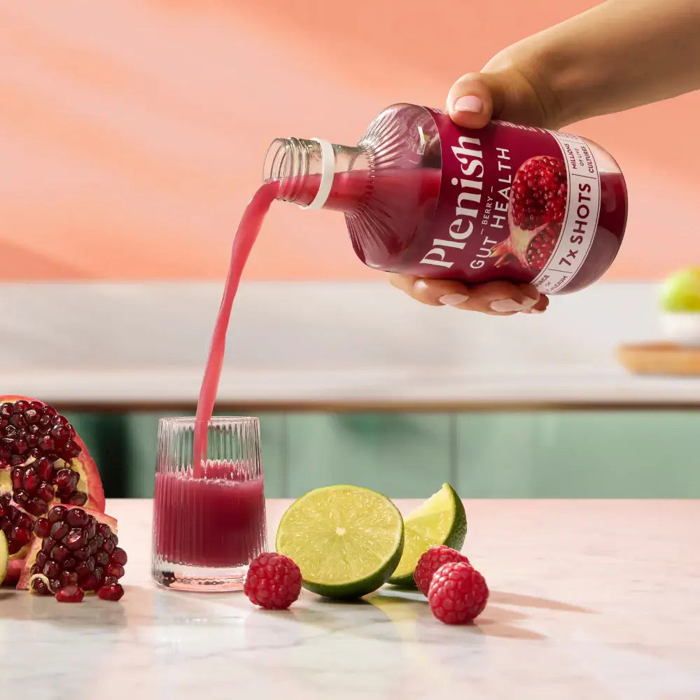 Plenish Berry Gut Heath Shots Pack 4 x 420ml Dosing Bottles