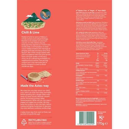 Blanco Niño - Authentic Tortilla Chips Chilli & Lime 8 x 170g Back