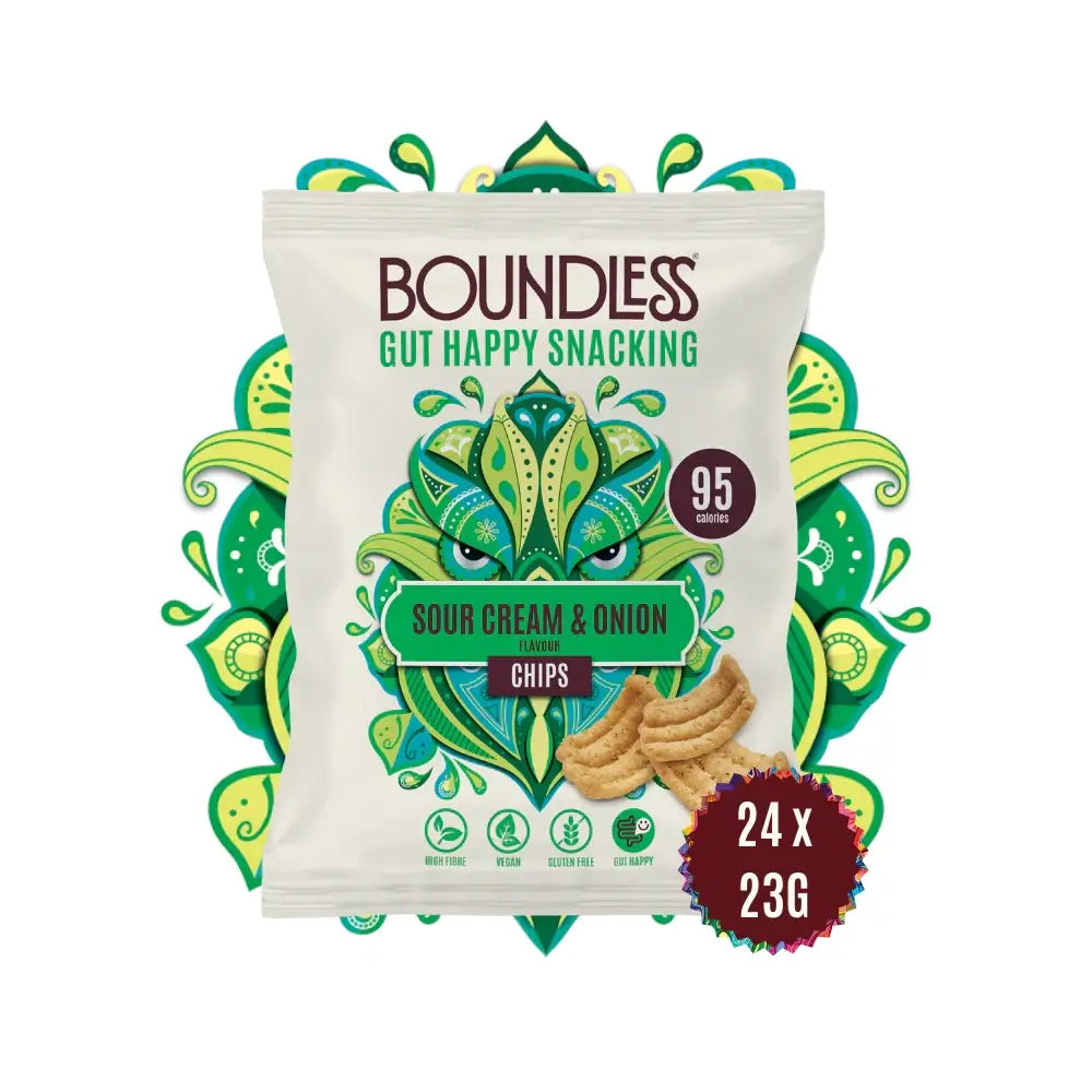 Boundless - Sour Cream & Onion Activated Chips 24 x 23g