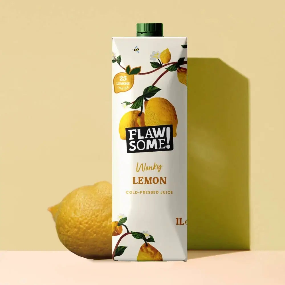 Flawsome! Drinks Lemon Cold-Pressed Juice 1L - Case of 6