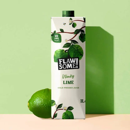 Flawsome! Drinks Lime Cold-Pressed Juice 1L - Case of 6
