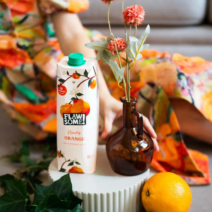 Flawsome! Drinks Orange Cold-Pressed Juice 1L - Case of 12