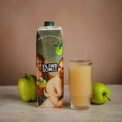 Flawsome! Drinks Sweet & Sour Apple Cold-Pressed Juice 1L - Case of 12