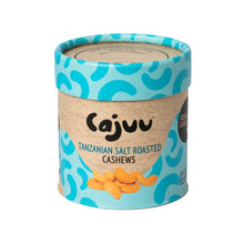 Cajuu Tanzanian Salt Roasted Cashew  Tube 100g - Case of 6