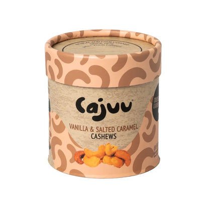 Cajuu Vanilla Salted Caramel Cashew Tube 100g - Case of 6