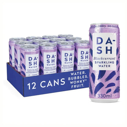 Dash Water Sparkling Blackcurrant 330ml - Case of 12