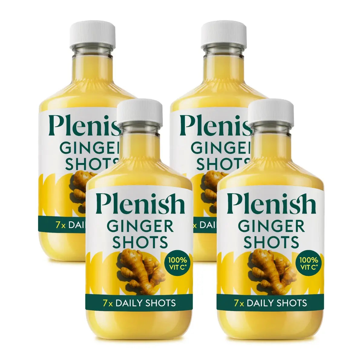 Plenish Ginger Immunity Shots 420ml Dosing Bottles - Pack of 4