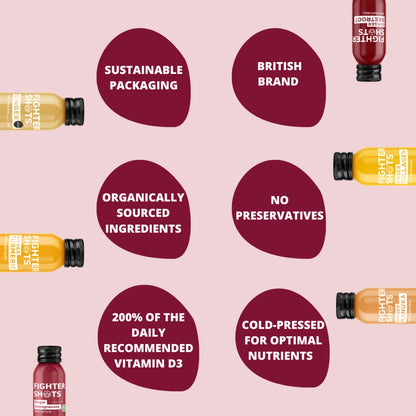 Fighter shots - ginger and pomegranate -  Case of 12_3