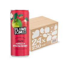 Wholesale Flawsome! Drinks Apple & Strawberry Lightly Sparkling Juice Drink 24 x 250ml
