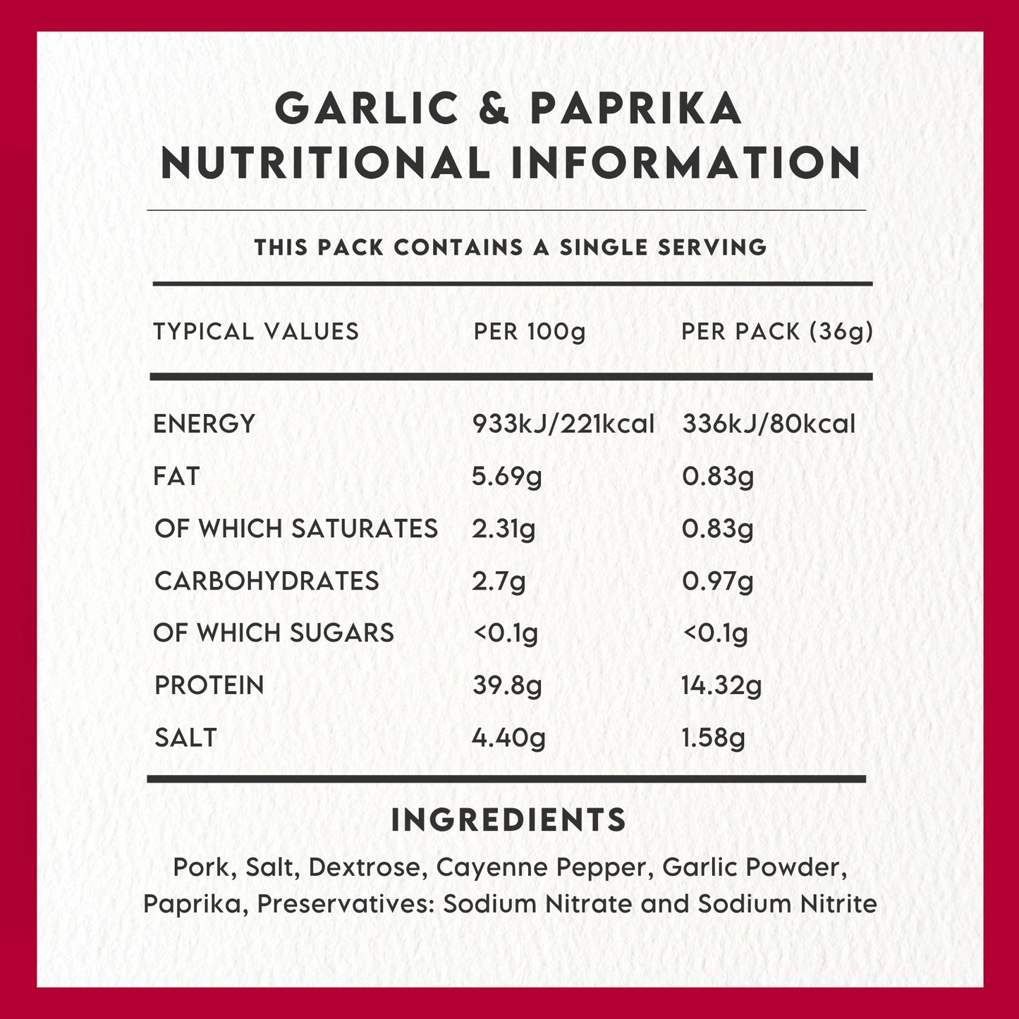 Club Salami Garlic & Paprika Salami Bites 36g - Case of 12