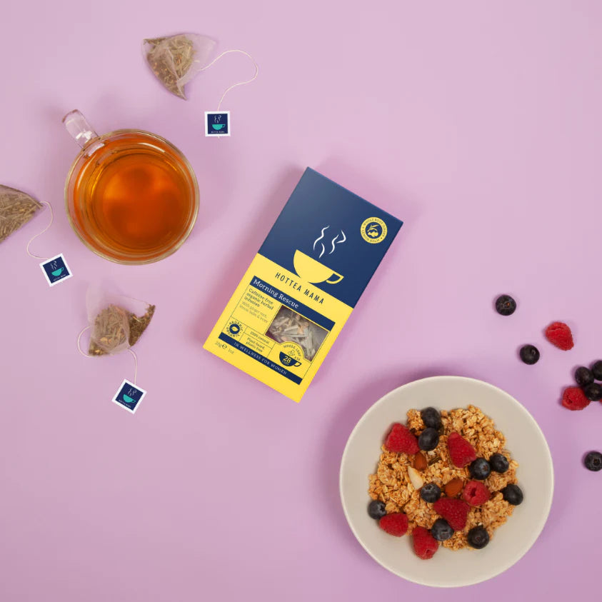 HotTea Mama - Organic Morning Rescue Herbal Tea 8 x 28g
