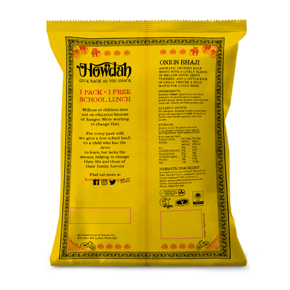 Howdah Snacks - Onion Bhaji Snacks 6 x 150g