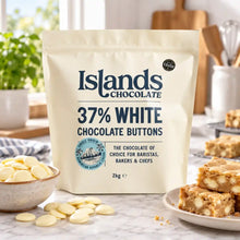 Islands Chocolate - 37% White Chocolate Buttons 2kg Bag
