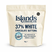 Islands Chocolate - 37% White Chocolate Buttons 2kg Bag