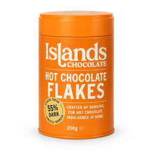 Islands Chocolate - 55% Dark Chocolate Flakes 200g Tin - Case of 6