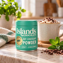Islands Chocolate - Mint Hot Chocolate Powder 200g Tin - Case of 6