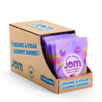 Blue Raspberry Gummies Vegan Organic and Vegan Sour Blueberry & Raspberry Gummies 16 x 70g - JOM ...