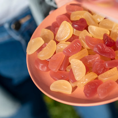 JOM - Organic and Vegan Strawberry & Peach Gummies 16 x 70g