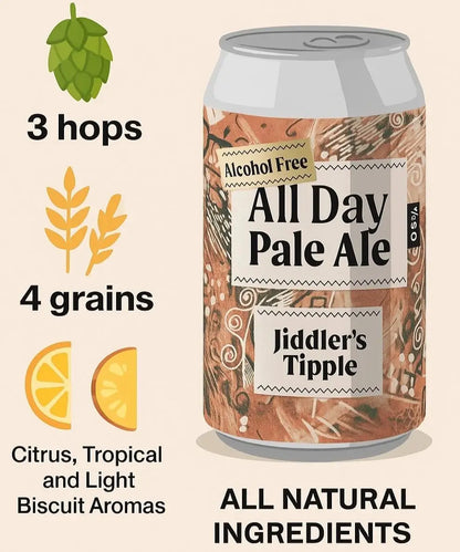 Jiddler's Tipple Alcohol Free Beer wholesale Digital Mockup