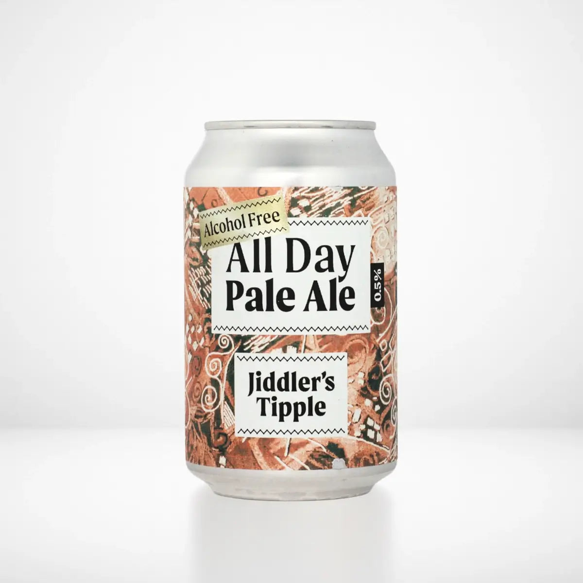 Jiddler's Tipple - All Day Alcohol Free Pale Ale 0.5% ABV 330ml wholesale on a white background