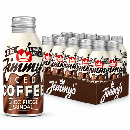Jimmy's Iced Coffee - Choc Fudge Sundae 380ml BottleCan - Case of 12
