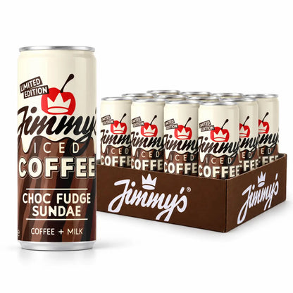 Jimmy's Iced Coffee - Choc Fudge Sundae 250ml Can - Case of 12