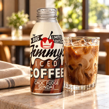 Jimmy's Iced Coffee - Choc Fudge Sundae 380ml BottleCan - Case of 12