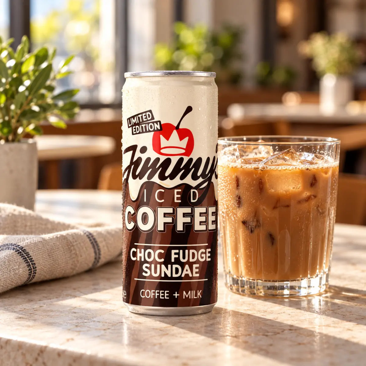 Jimmy's Iced Coffee - Choc Fudge Sundae 250ml Can - Case of 12