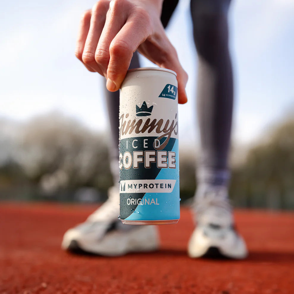 Jimmy's Iced Coffee - Myprotein Original SlimCan 12 x 250ml Lifestyle