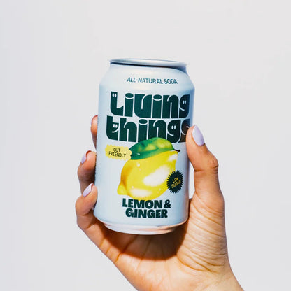 Living Things Lemon & Ginger 330ml Can - Case of 12