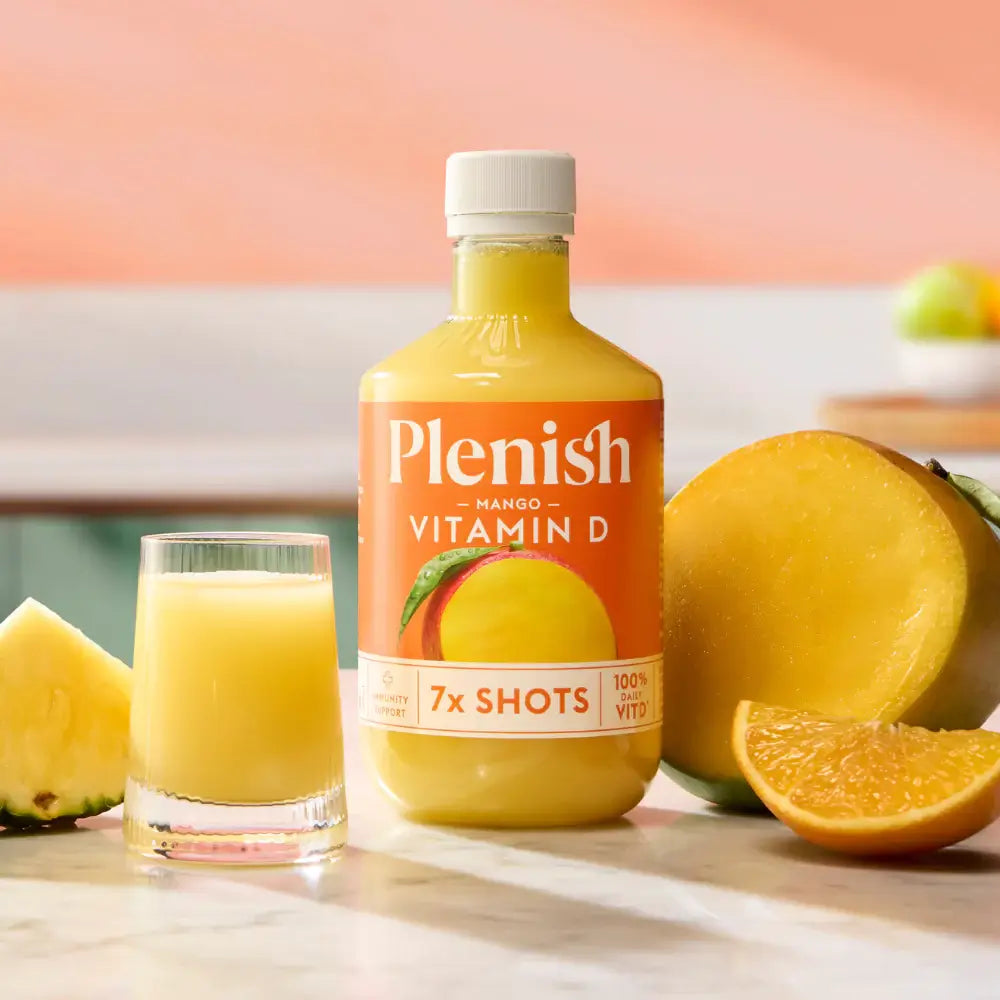 Plenish Mango Vitamin D Shots Pack 4 x 420ml Dosing Bottles
