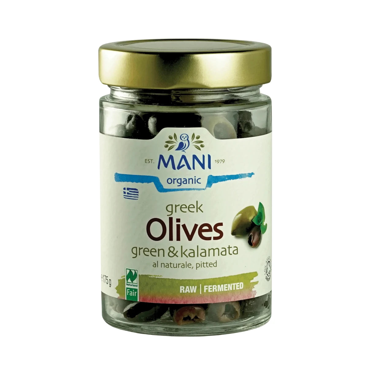 Mani - Pitted Kalamata & Green Olives 6 x 175g