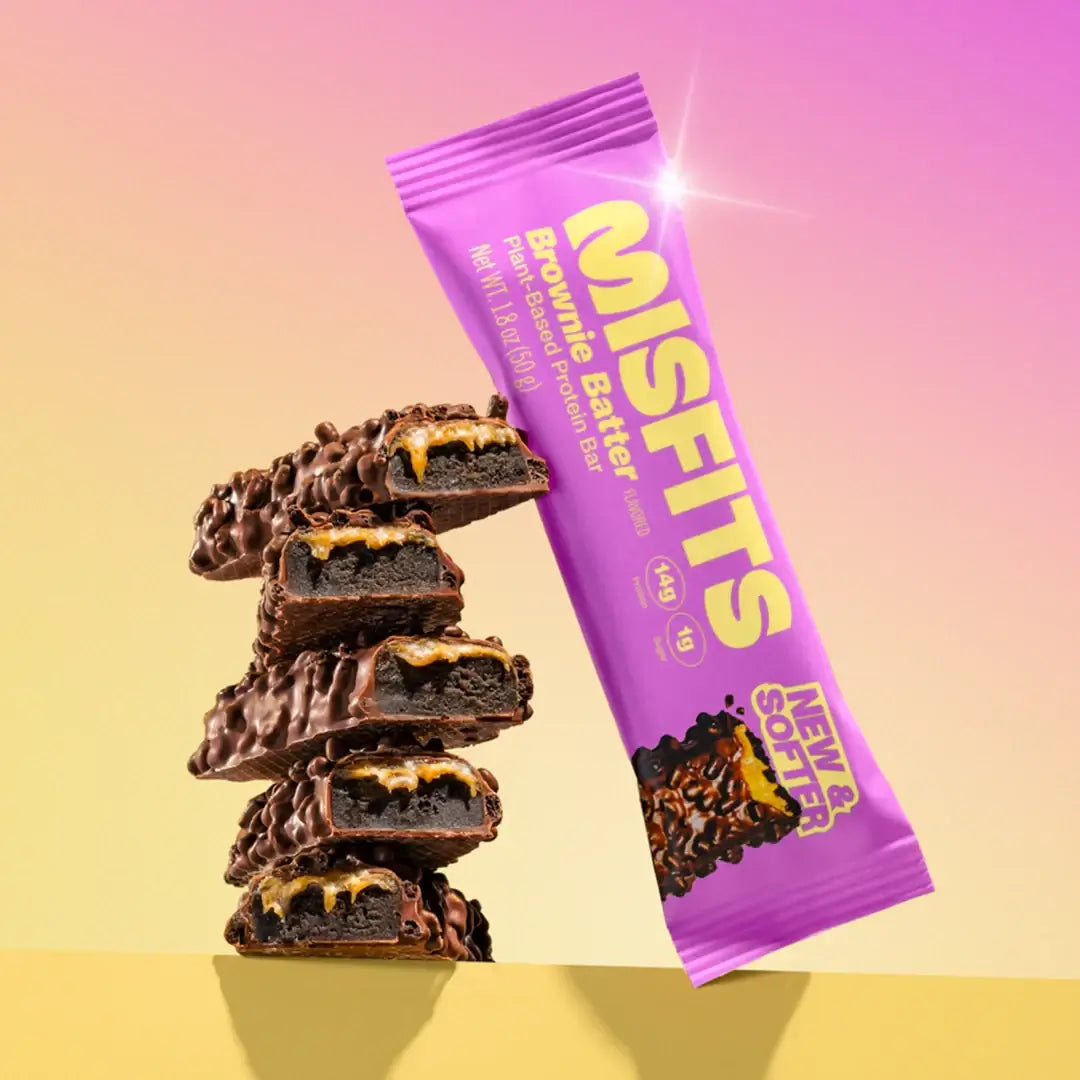 Misfits Plant-Based Brownie Batter Protein Bar 15 x 50g